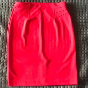 NWOT Red Pencil Skirt Size Large